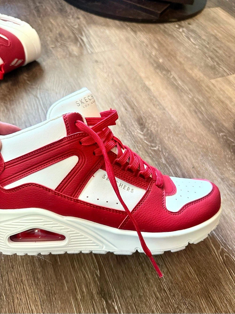 Skechers Street Million Air - Elevated Air Women's Red & White Sneakers US 9